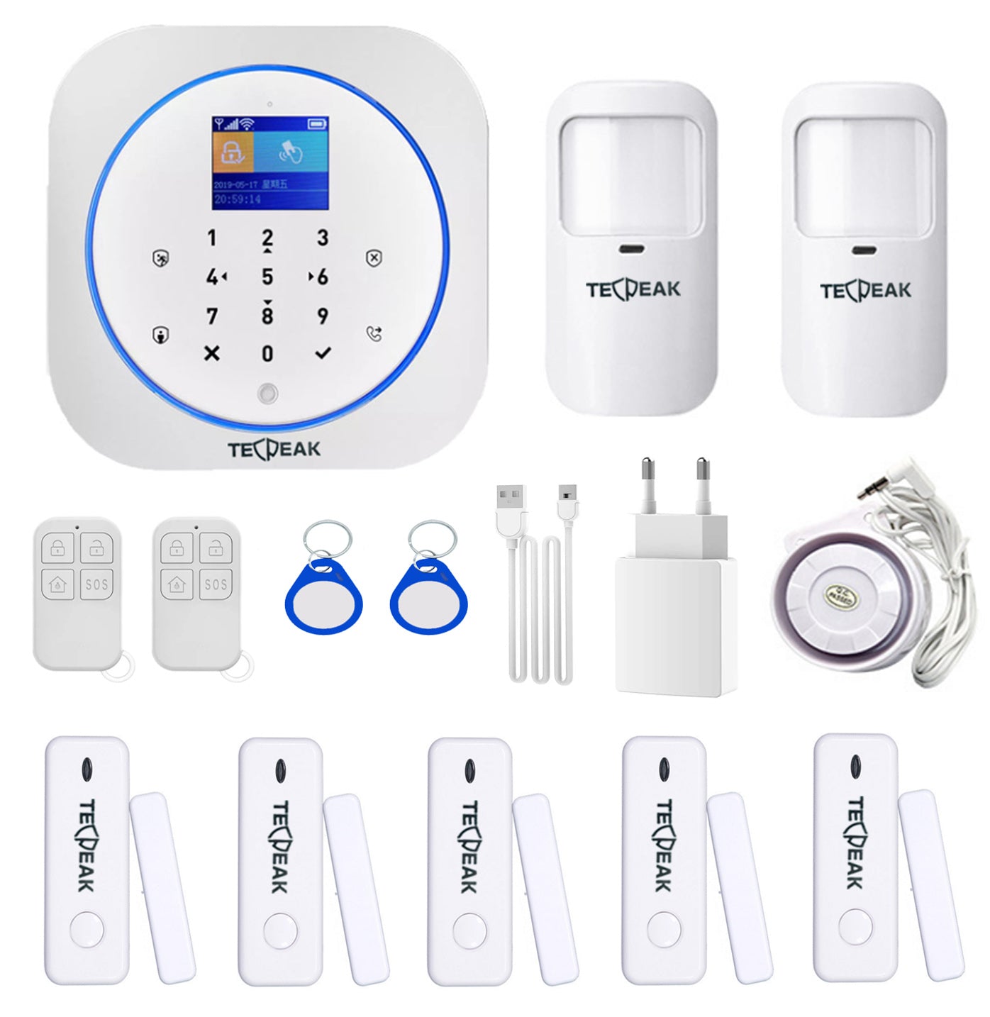 A1 - WiFi / GSM Sistema di Sicurezza (Bianco)