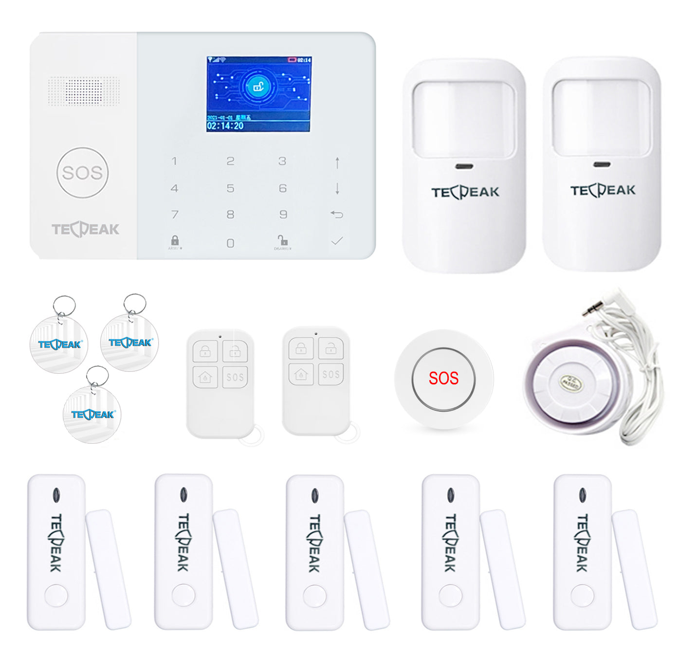 S8 - WiFi / GSM / 2G / 4G Home Alarm