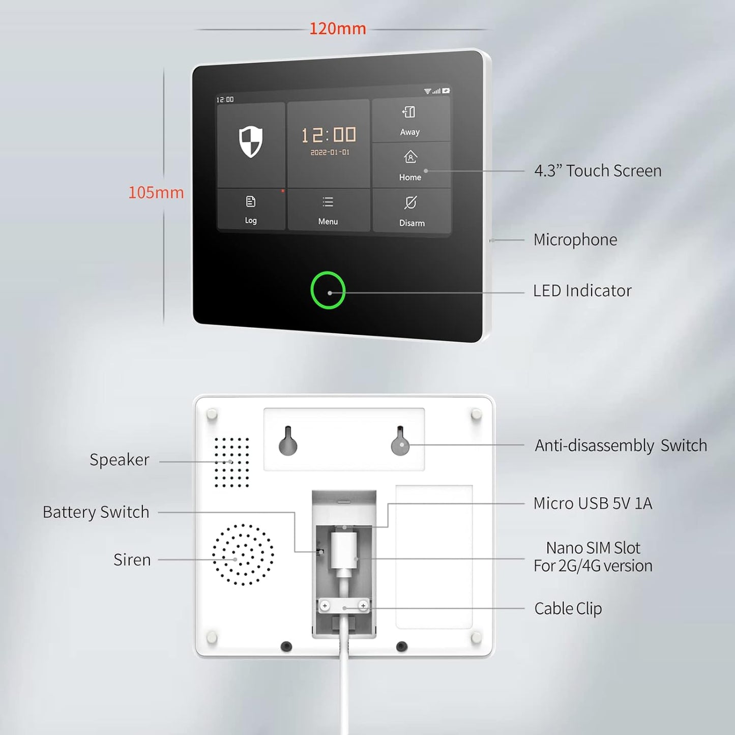 S1 - WiFi / GSM / 2G / 4G Alarma Casa